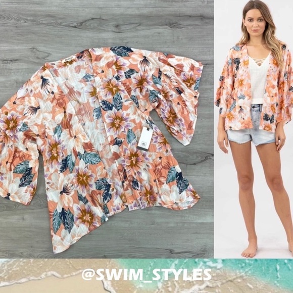 ☀️RIP CURL☀️ SUPER BLOOM KIMONO - Picture 1 of 11